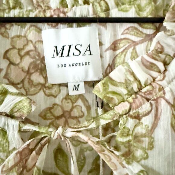 NWT Misa Los Angeles Maia Dress in Green Goddess Floral - Size M - Picture 7 of 9